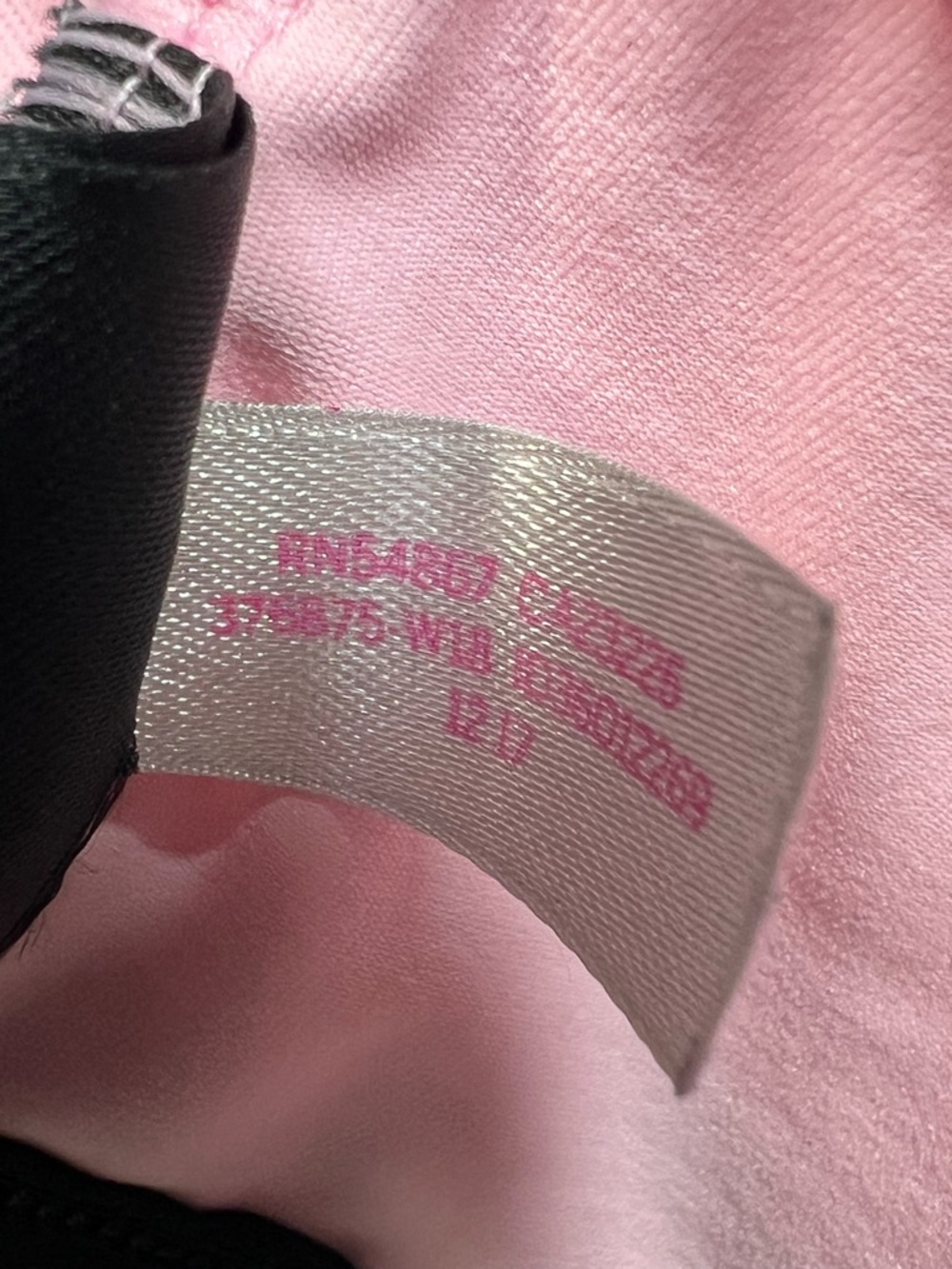 Victorias Secret Pink Ultimate Strappy Sports Bra Pink Black size L Activewear - Picture 8 of 8